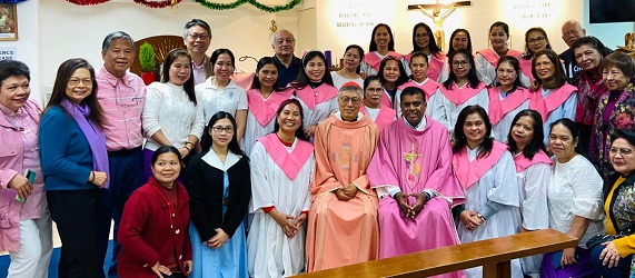 Cardinal Stephen Chow San-yan, Bishop of HK and Sunday Morning Choir, St. Peter's, HK